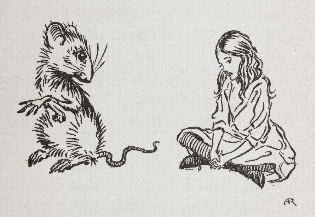 Alice og musen af Arthur Rackham