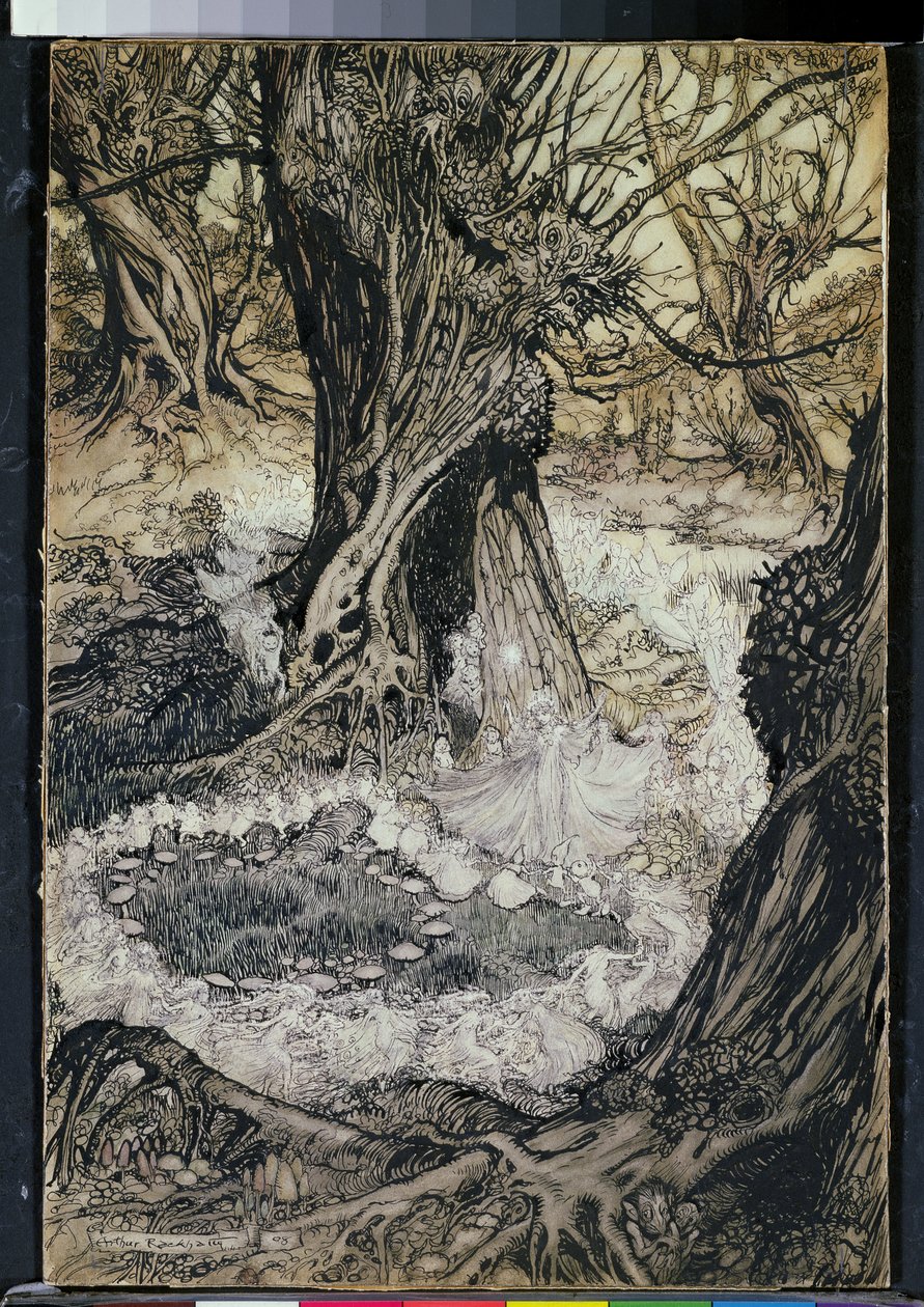 Kom nu en Roundel, 1908 af Arthur Rackham