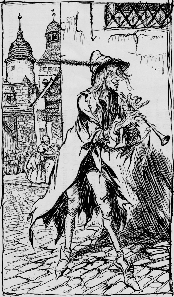 The Pied Piper of Hameln, 1934 af Arthur Rackham