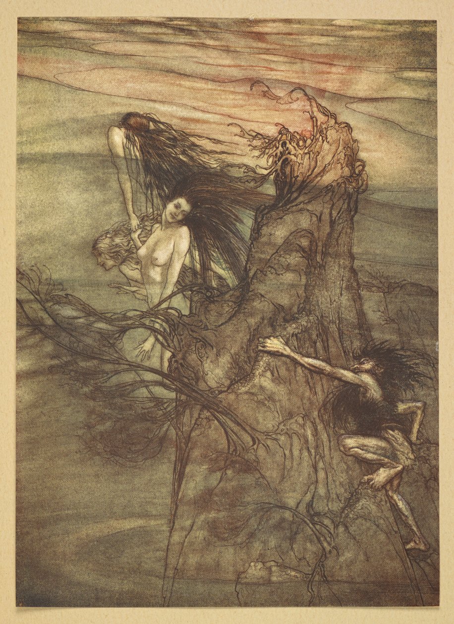 Rhin-jomfruen. af Arthur Rackham