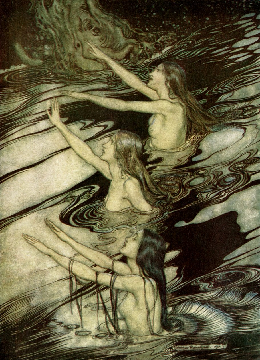 The Twilight of the Gods Götterdämmerung af Arthur Rackham