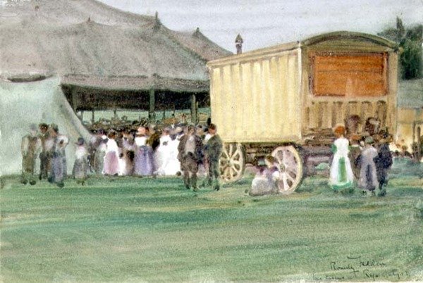 Cirkus ved Rye af Arthur Romilly Fedden