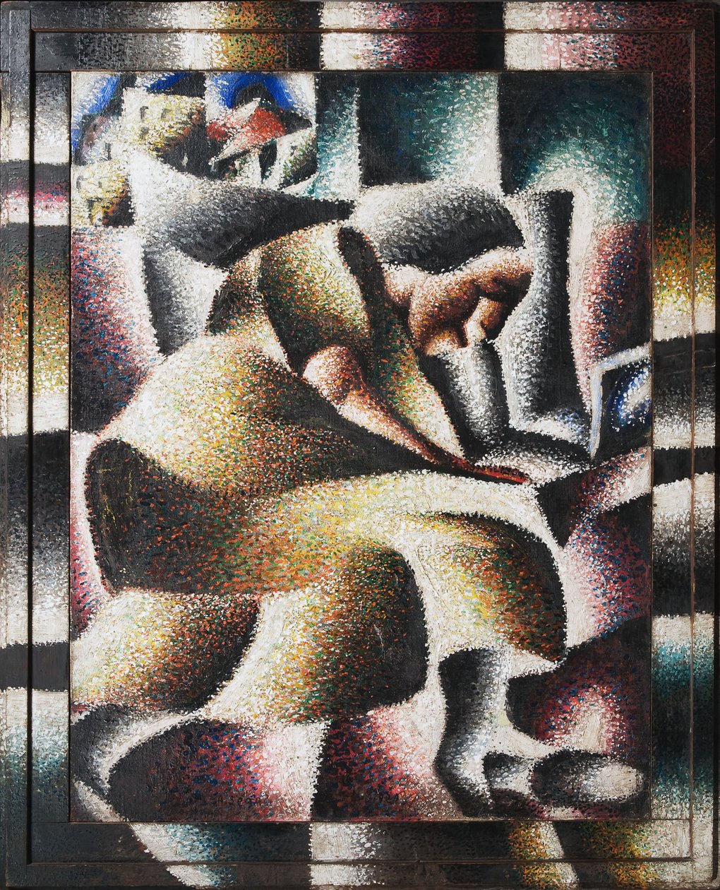 En kvinde læser, 1920. af Arthur Segal