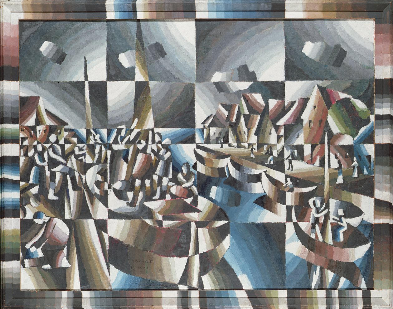 Havnebillede, 1921 af Arthur Segal