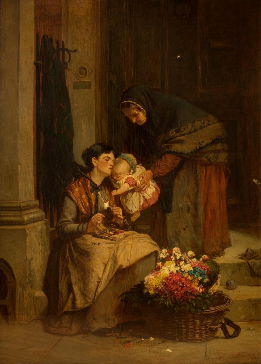 Hendes sødeste blomst, 1880 af Arthur Stocks