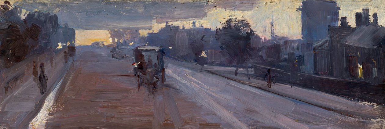 Hoddle St., 22:00 af Arthur Streeton
