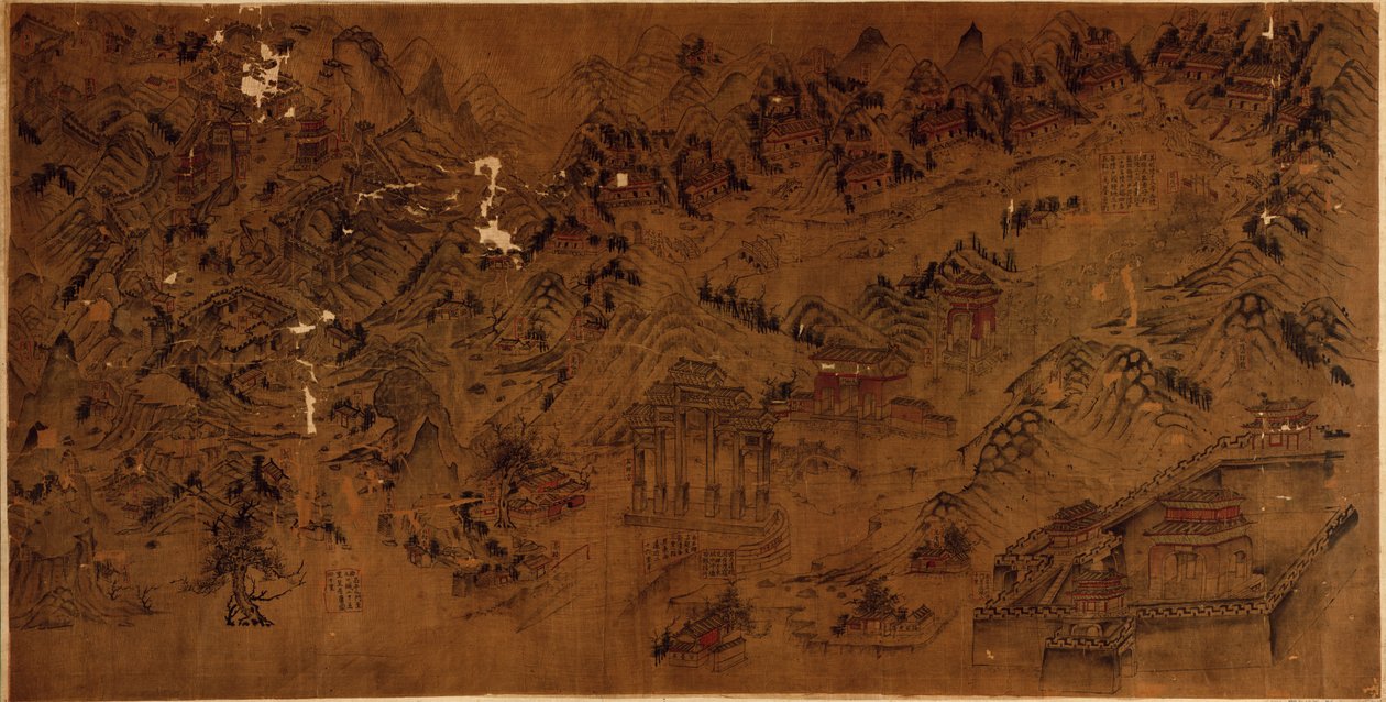 [Kort over Ming-gravene]. af Arthur W. Hummel