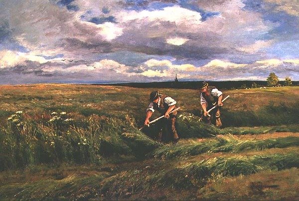 Høhøsten af Arthur Walker Redgate
