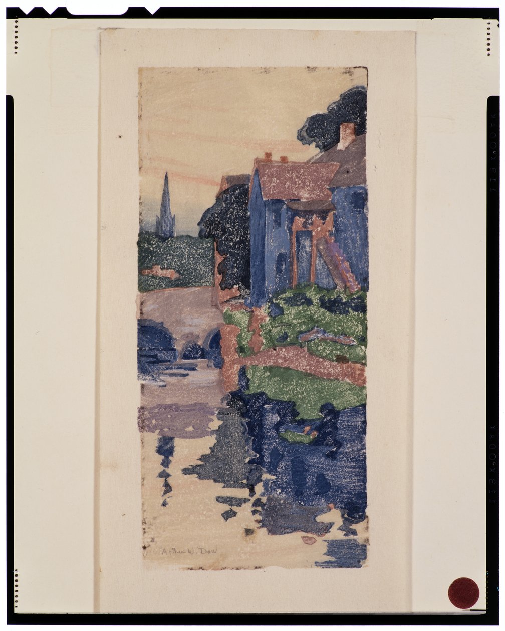 Det Blå Hus af Arthur Wesley Dow