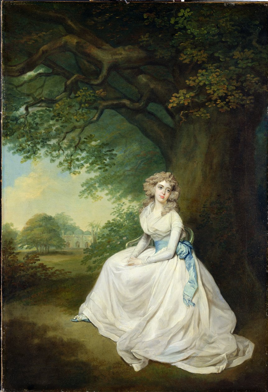 Lady Chambers, ca. 1789 (olie på lærred) af Arthur William Devis