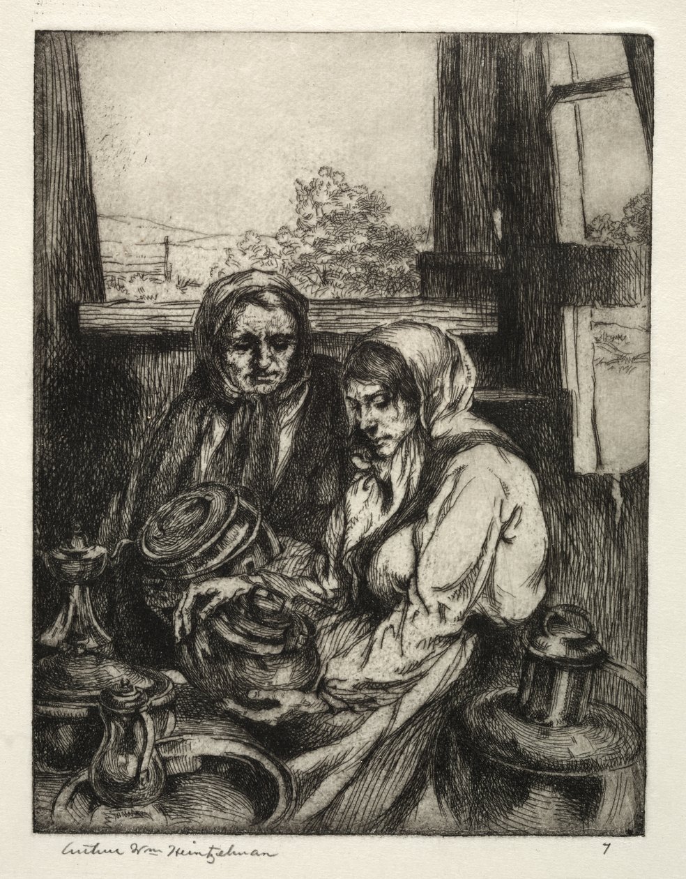 Gammel messing af Arthur William Heintzelman