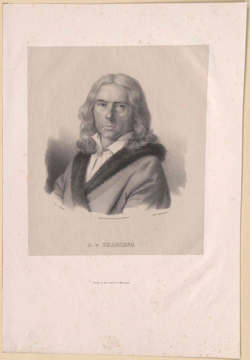 Adelbert von Chamisso (tryk) af Artist Unknown