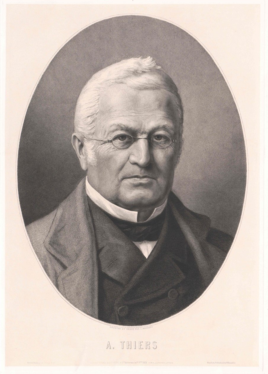 Adolphe Thiers af Artist Unknown