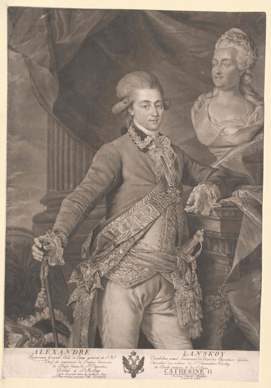 Aleksandr Dimitriyevich Lanskoi af Artist Unknown