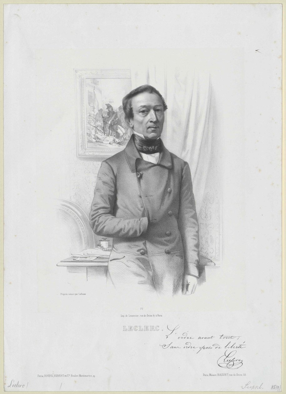 Alexandre Maximin Leclerc af Artist Unknown