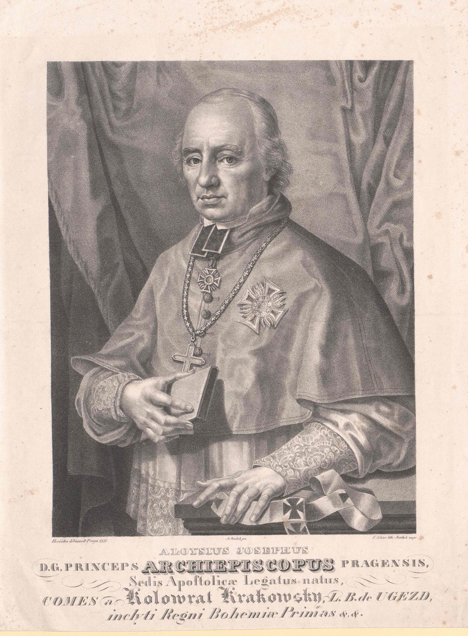 Aloysius Joseph greve Kolovrat Krakowski af Artist Unknown