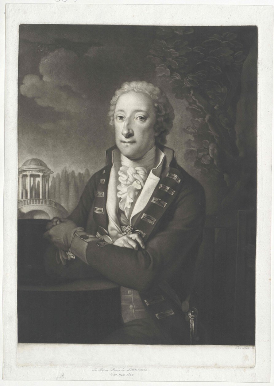 Aloysius Joseph greve Liechtenstein af Artist Unknown