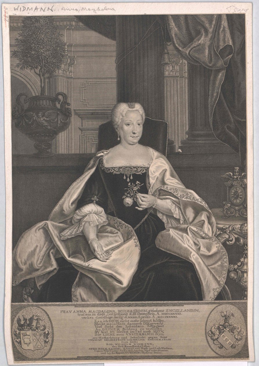 Anna Magdalene Engelland af Artist Unknown