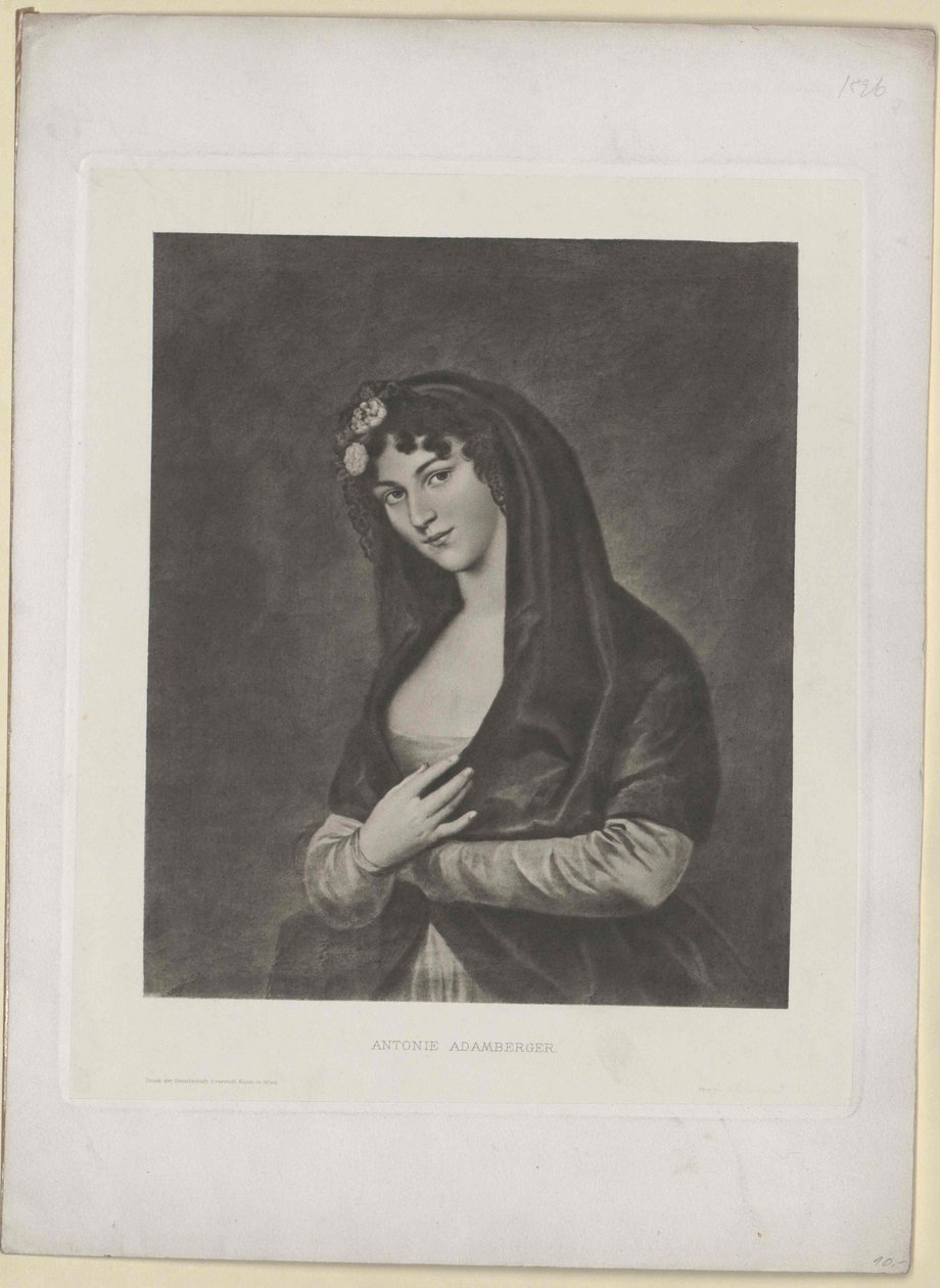 Antonie Adamberger af Artist Unknown