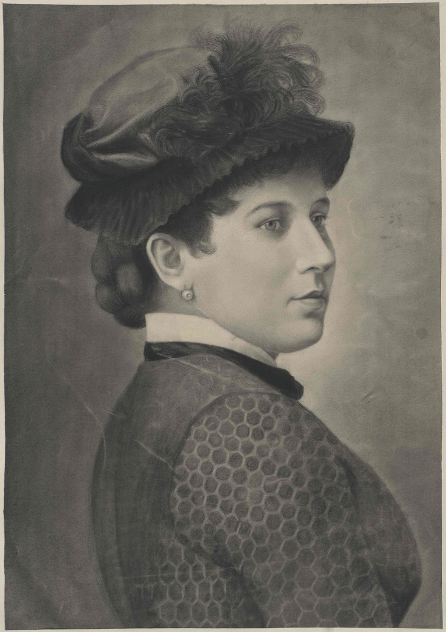 Antonie Schlaeger (print) af Artist Unknown