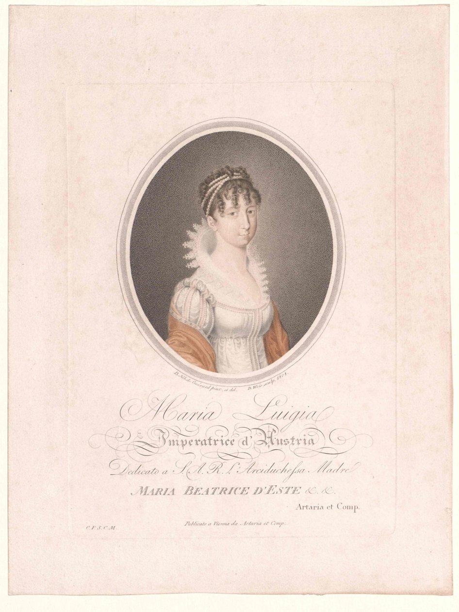 Ærkehertuginde af Østrig-Modena Maria Luisa af Artist Unknown