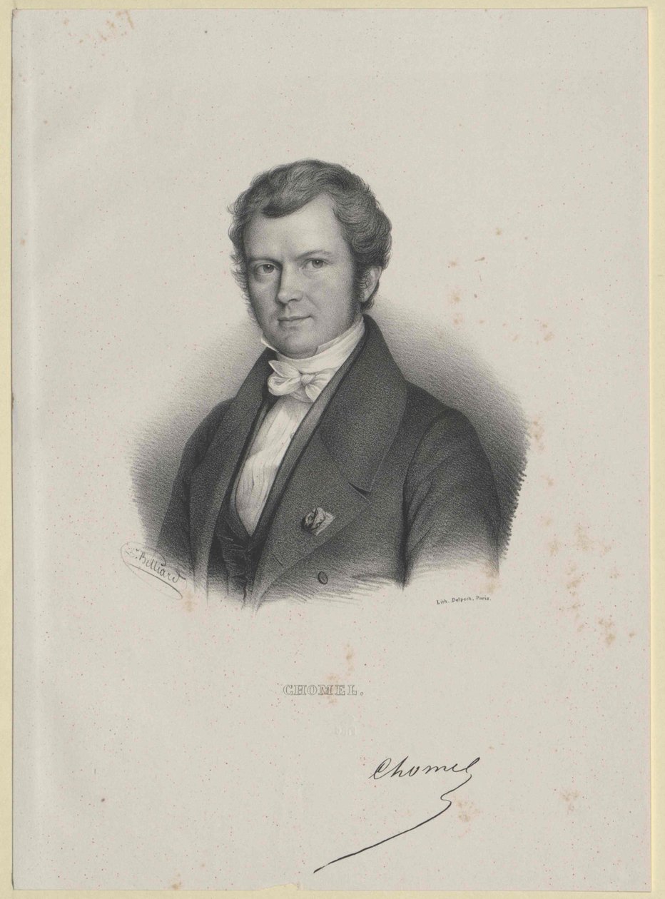 Auguste-Francois Chomel (print) af Artist Unknown