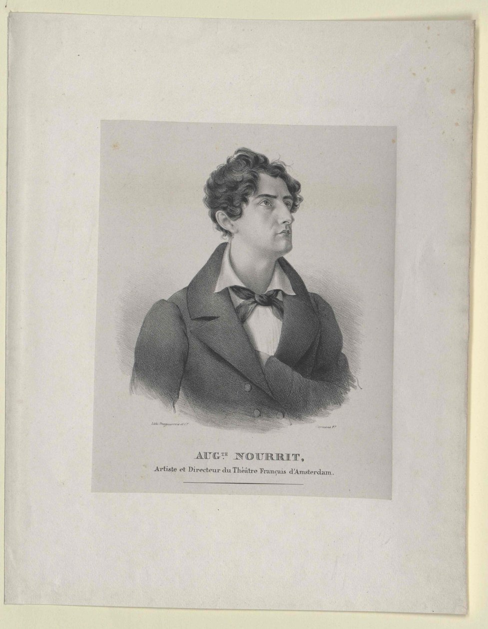Auguste Nourrit (tryk) af Artist Unknown
