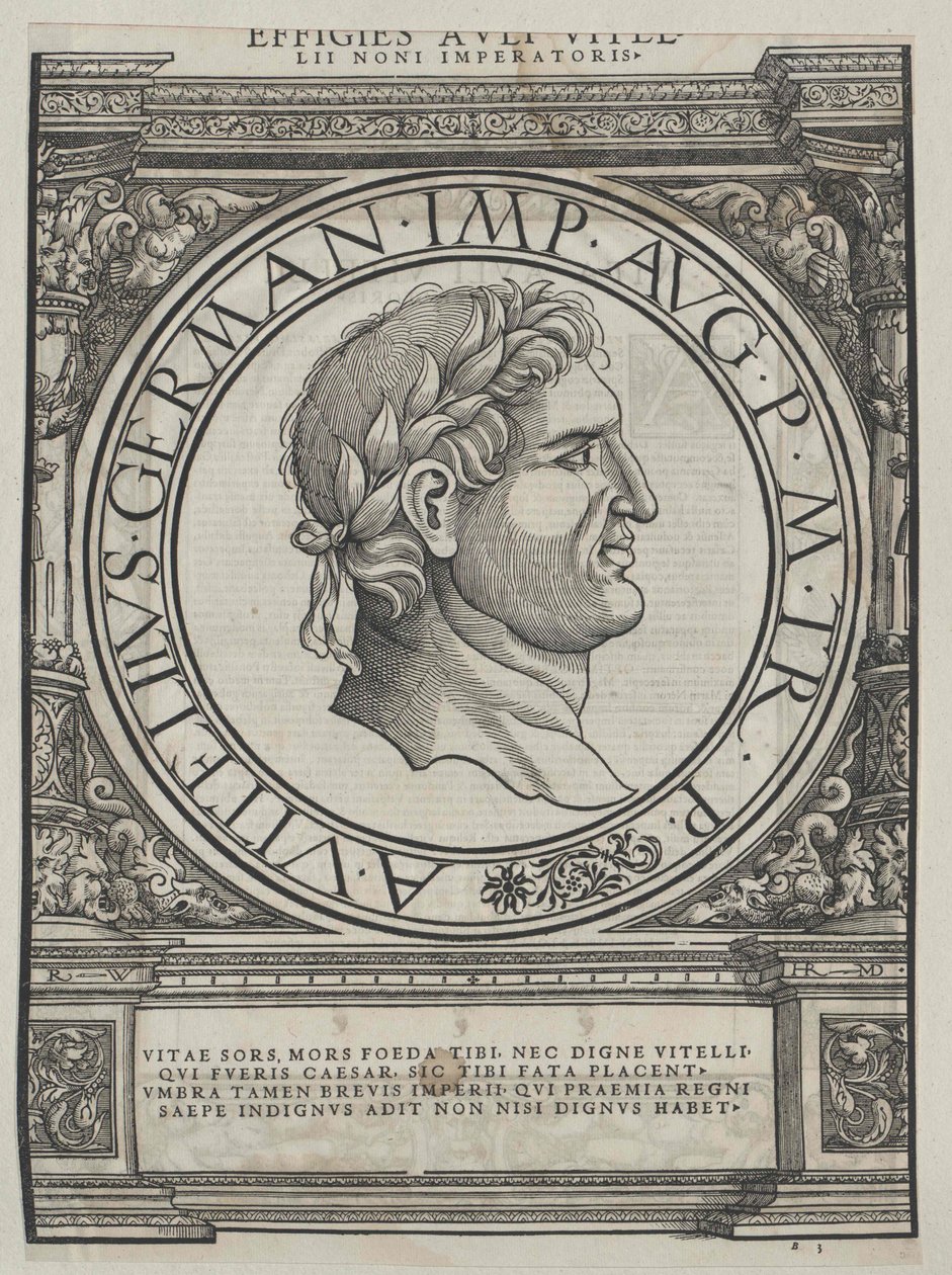 Aulus Vitellius af Artist Unknown