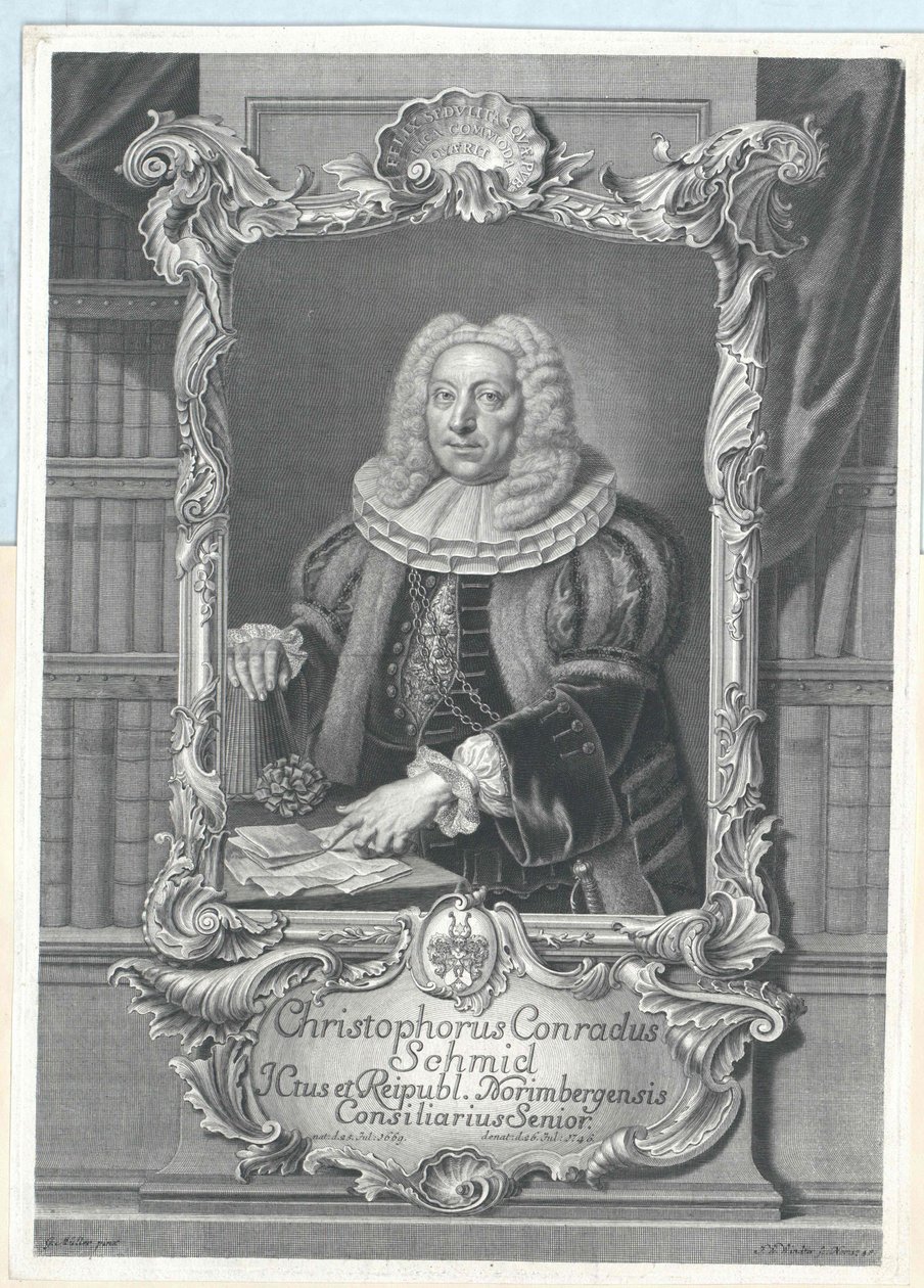 Christoph Conrad Schmid af Artist Unknown