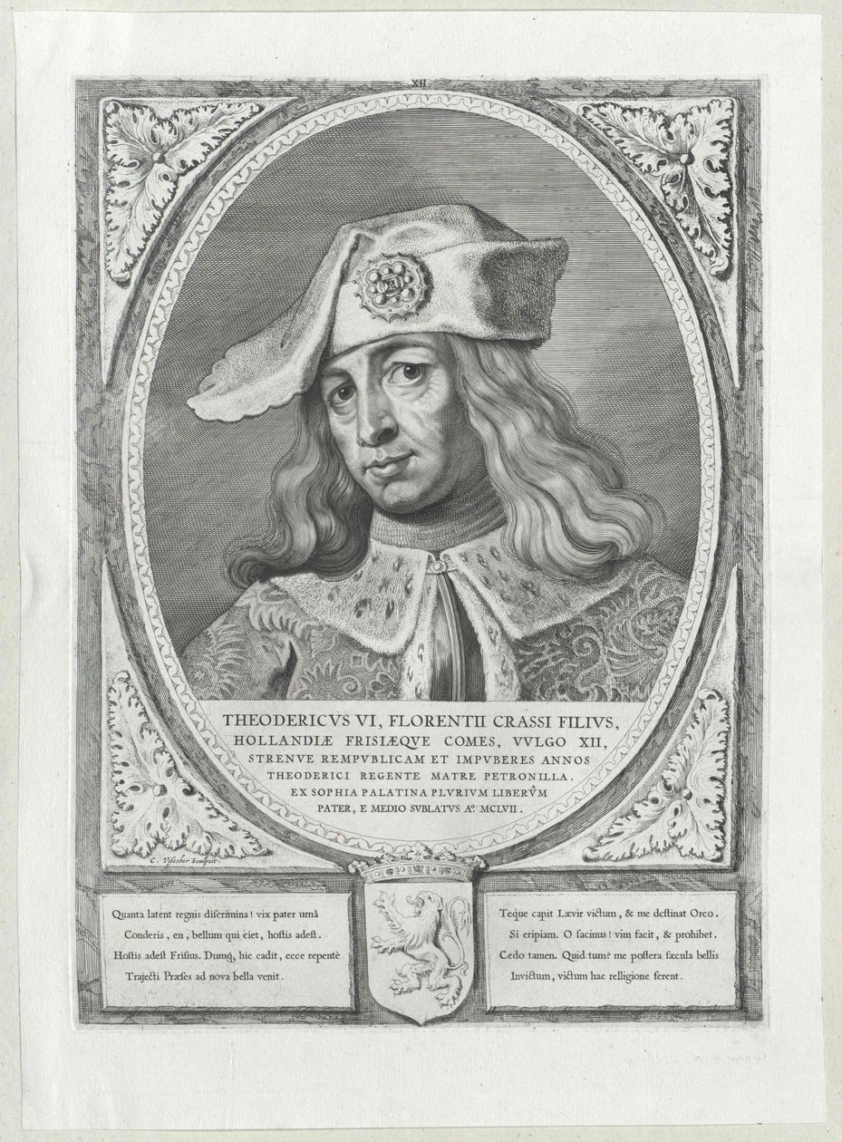 Greve af Holland Dietrich VI (print) af Artist Unknown