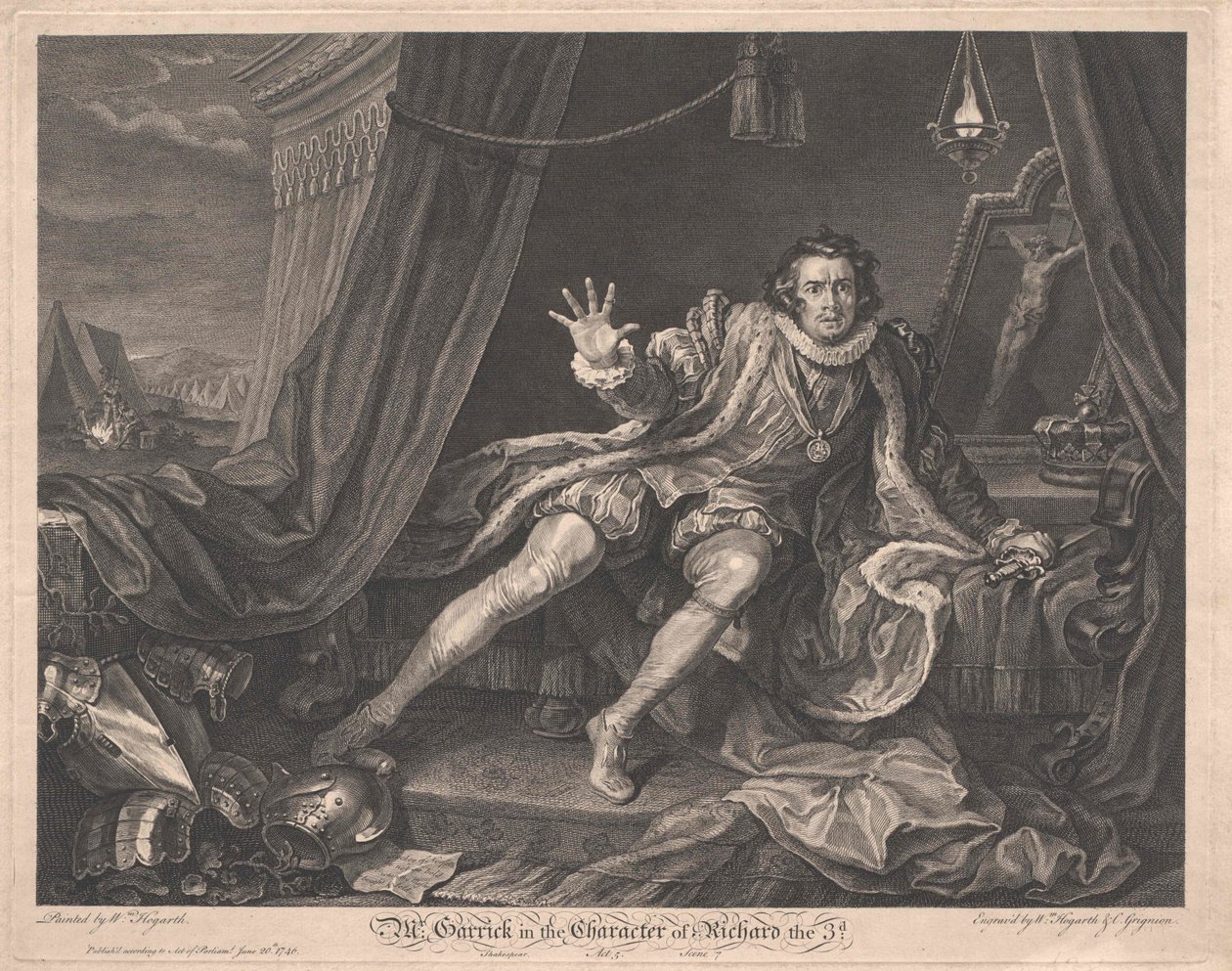 David Garrick af Artist Unknown