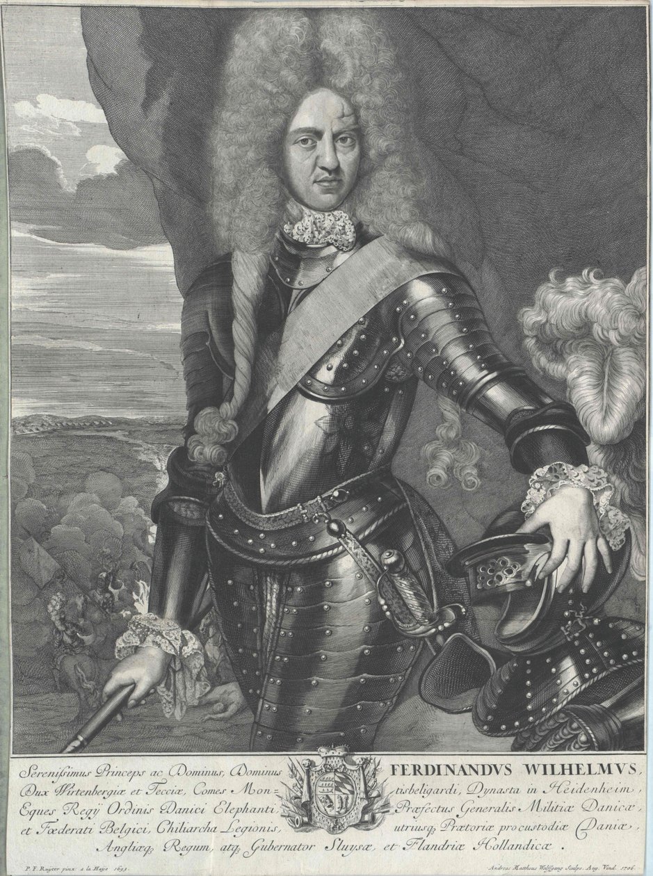 Hertug af Württemberg Ferdinand Wilhelm af Artist Unknown