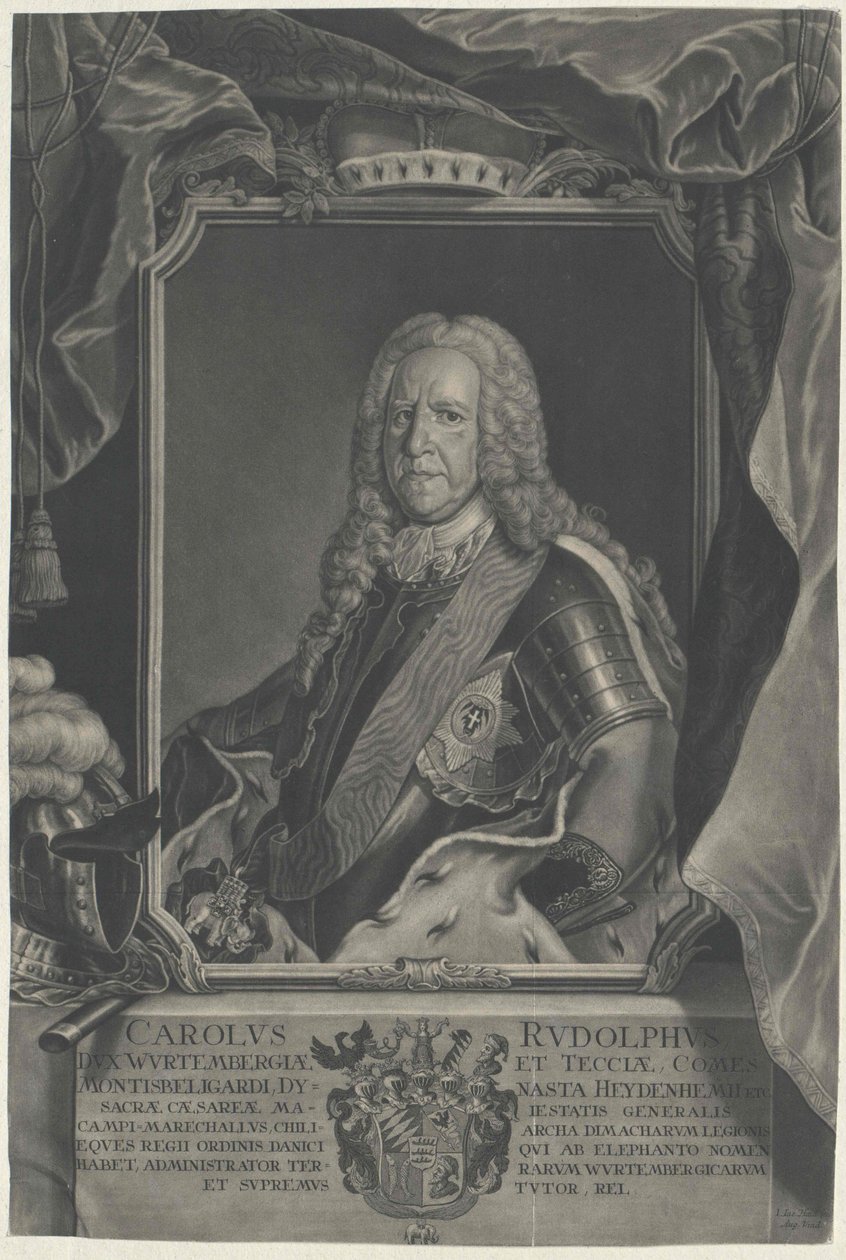 Hertug af Württemberg Karl Rudolf af Artist Unknown