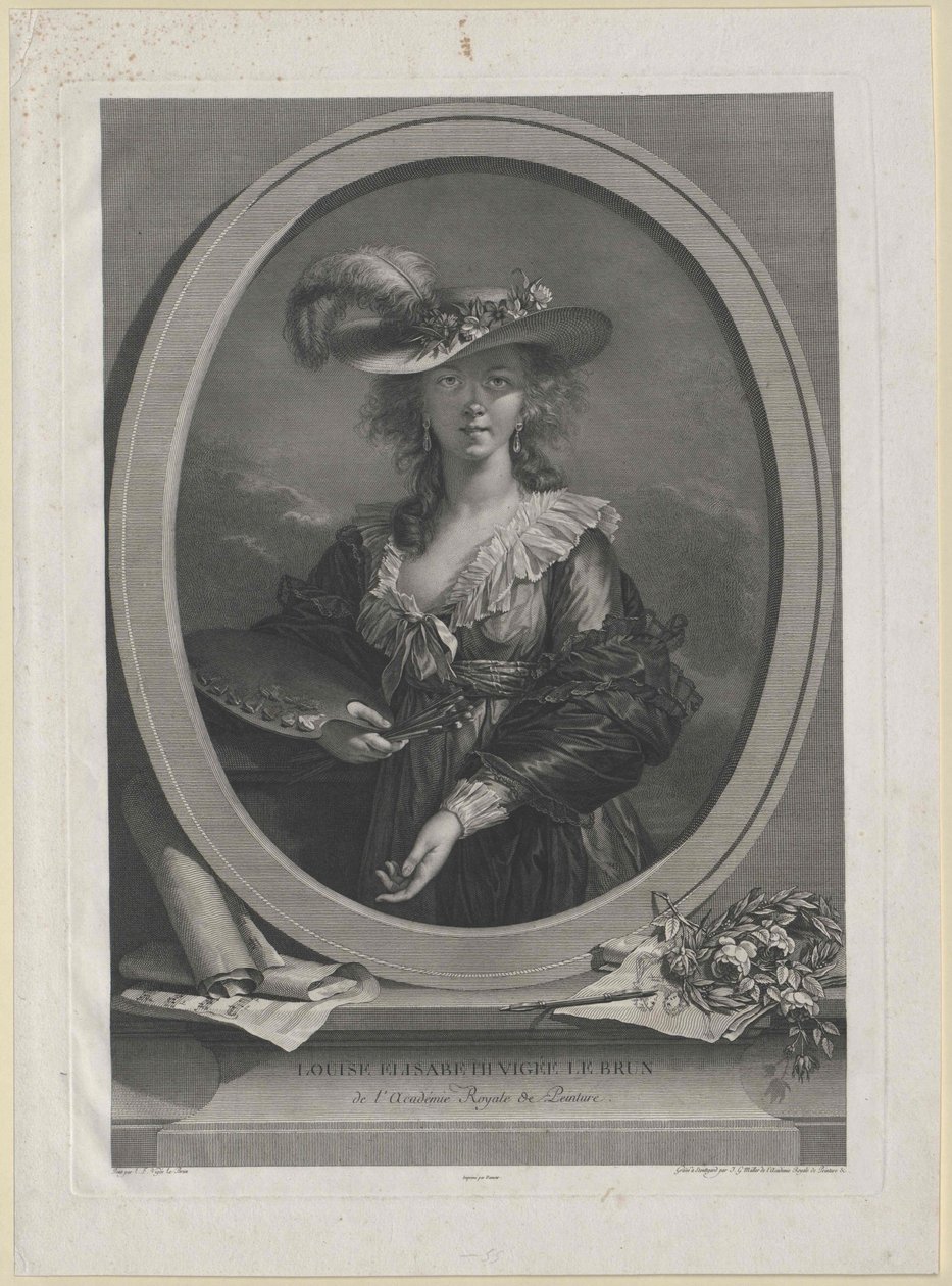 Elisabeth Vigee-Lebrun af Artist Unknown