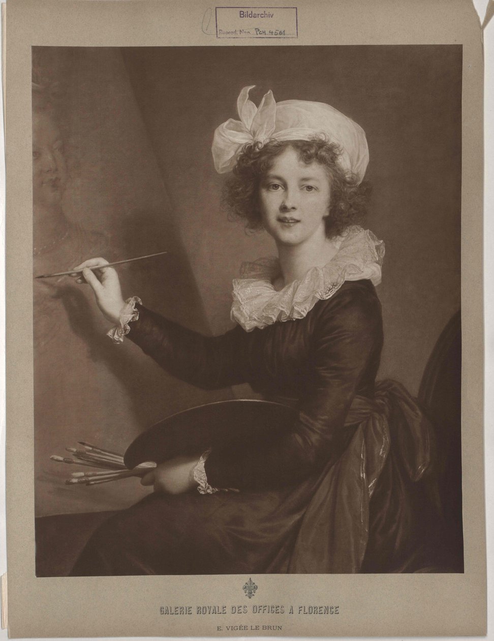 Elisabeth Vigee-Lebrun af Artist Unknown