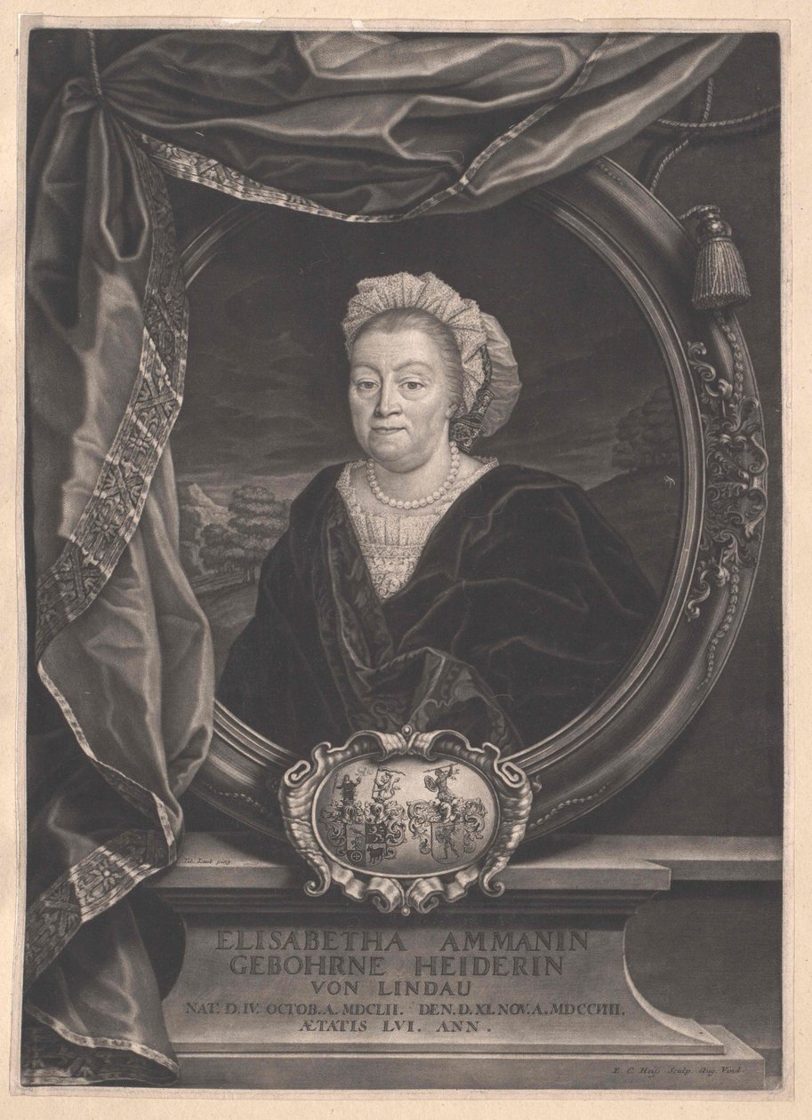 Elisabetha Heider af Artist Unknown