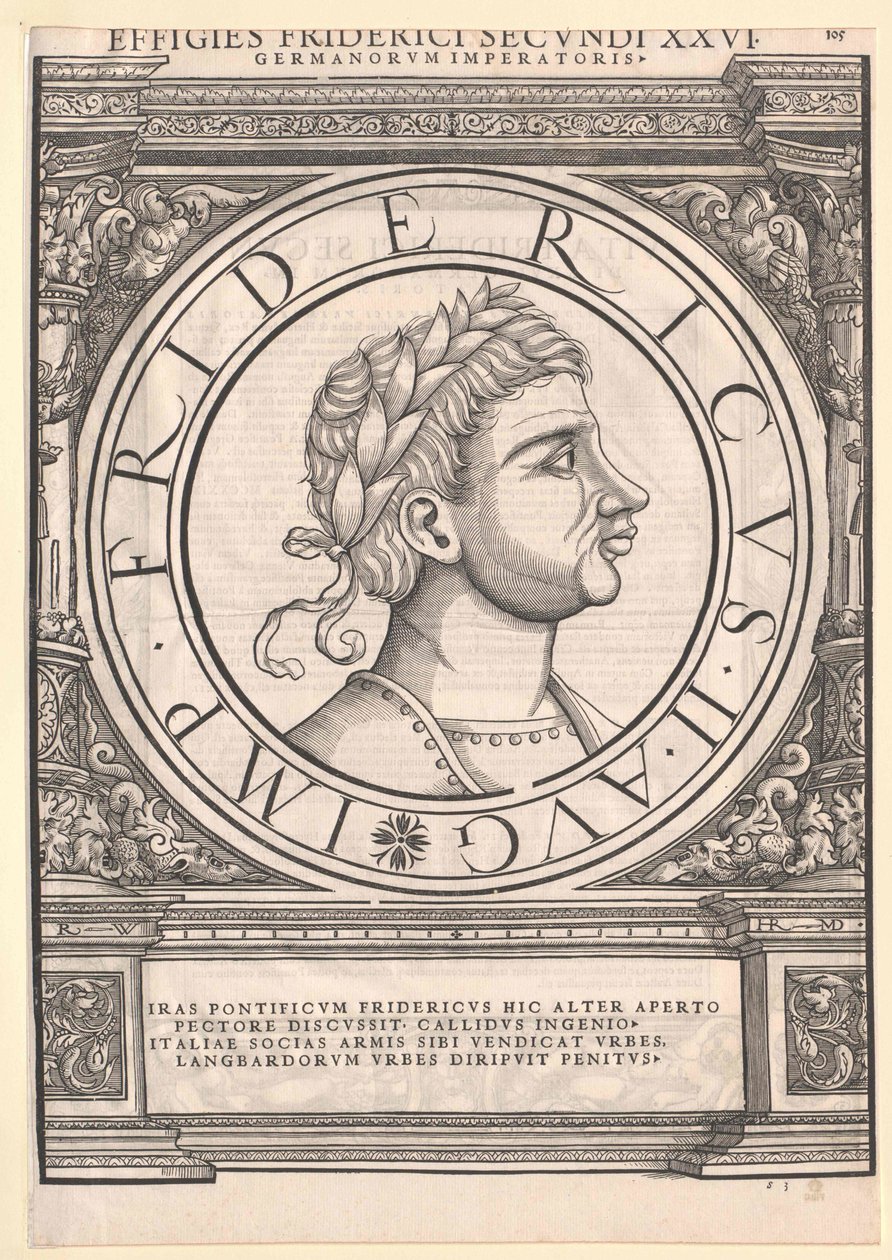 Kejser Frederik II af Artist Unknown