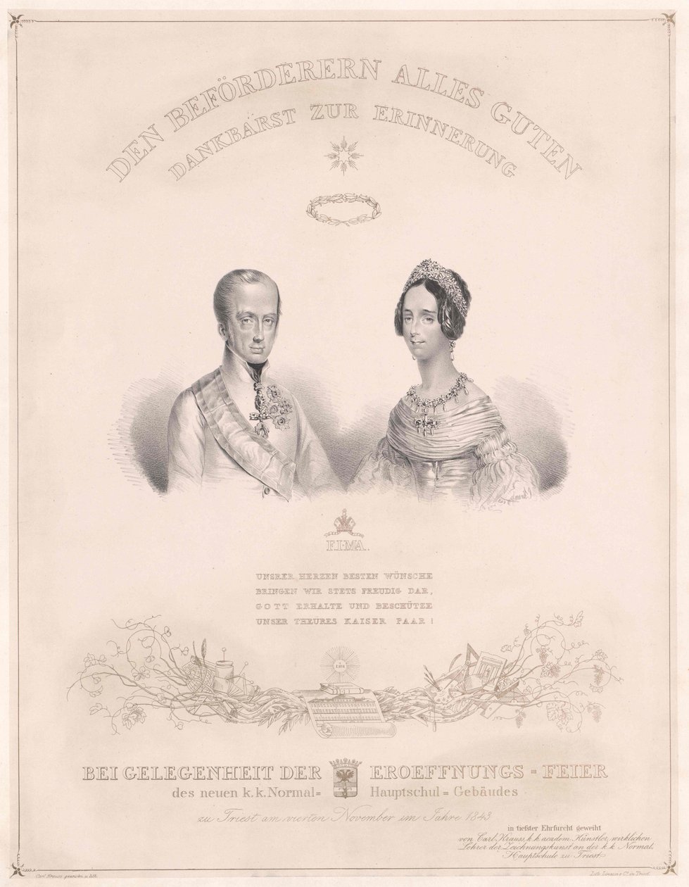 Kejser af Østrig Ferdinand I af Artist Unknown