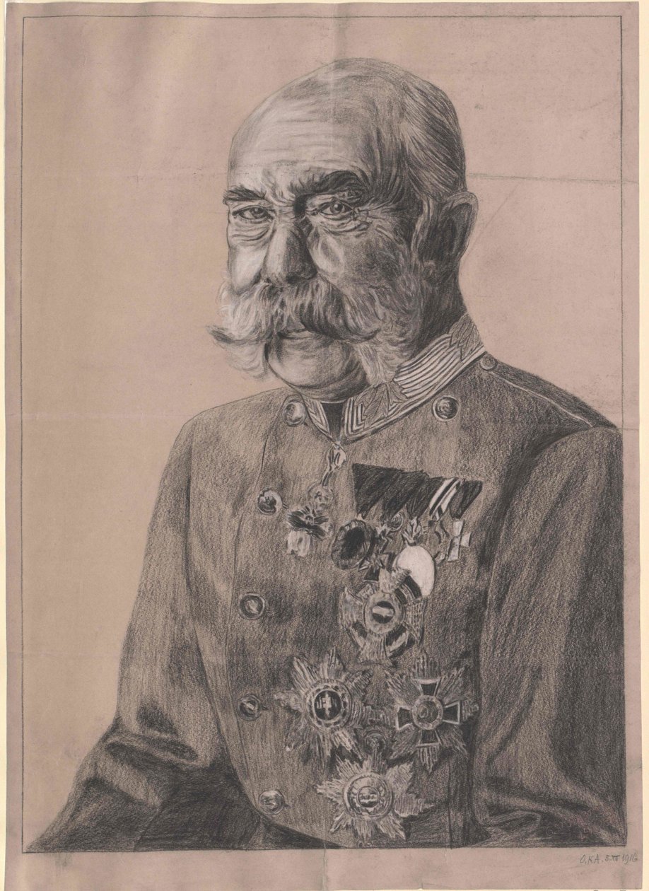 Kejser af Østrig Franz Joseph I af Artist Unknown