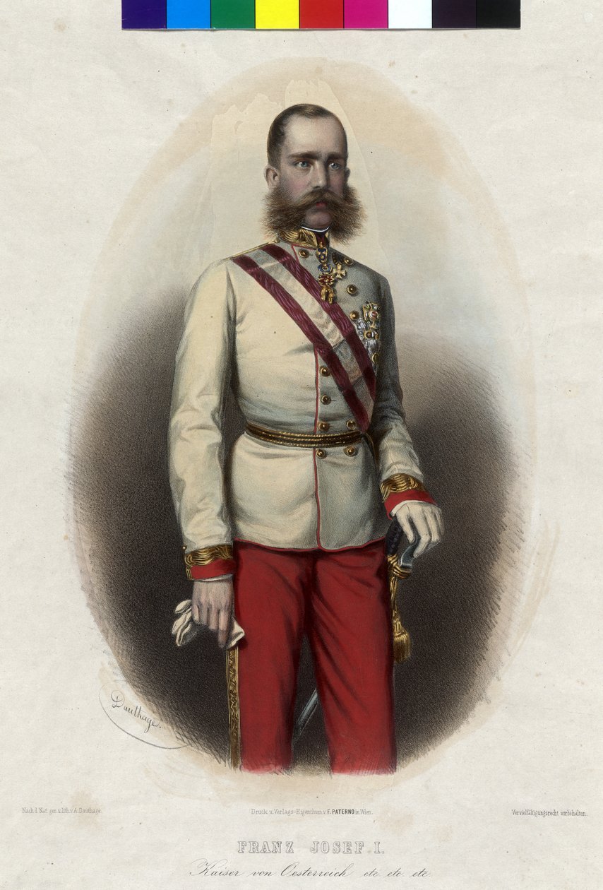 Kejser af Østrig Franz Joseph I af Artist Unknown