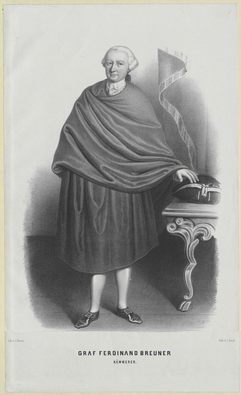 Ferdinand greve Breunner af Artist Unknown