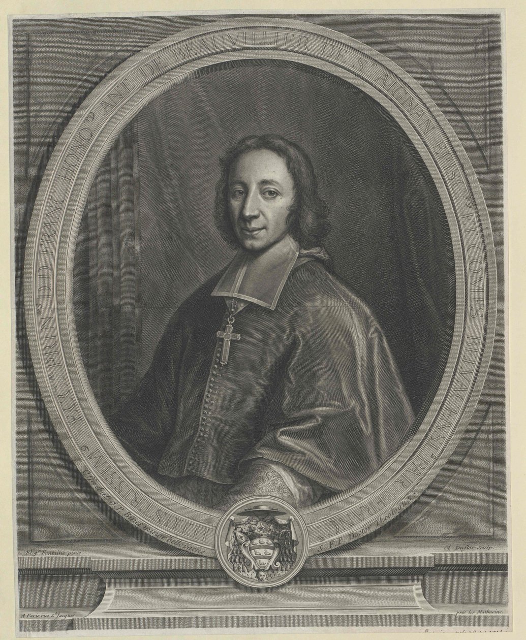Francois Honore de Beauvillier af Artist Unknown