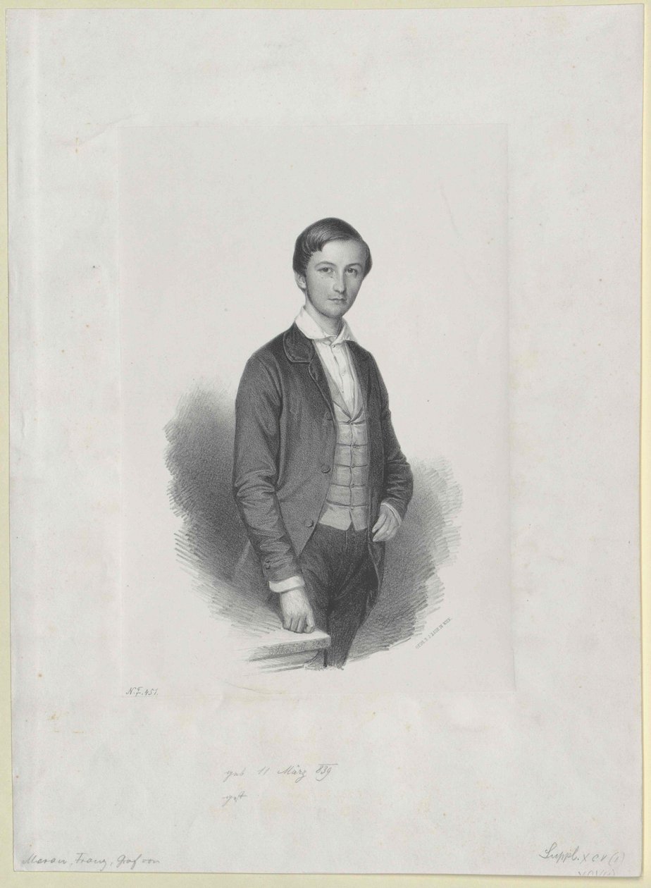 Franz greve Meran af Artist Unknown