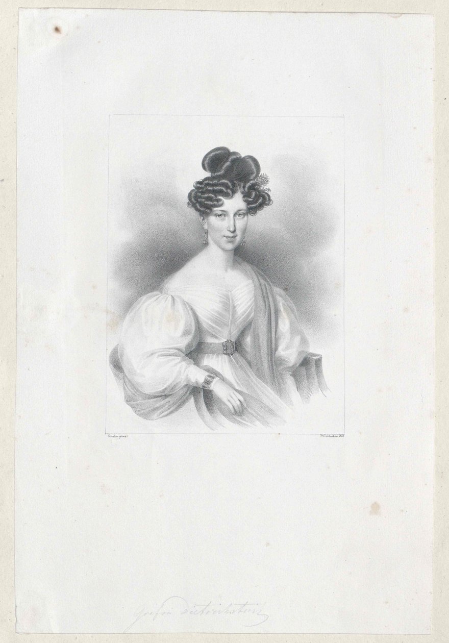 Gabriele grevinde Wratislaw von Mitrowitz af Artist Unknown
