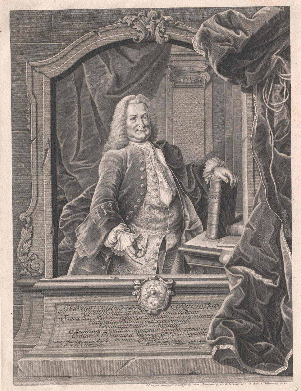 Georg Gottlob Richter af Artist Unknown
