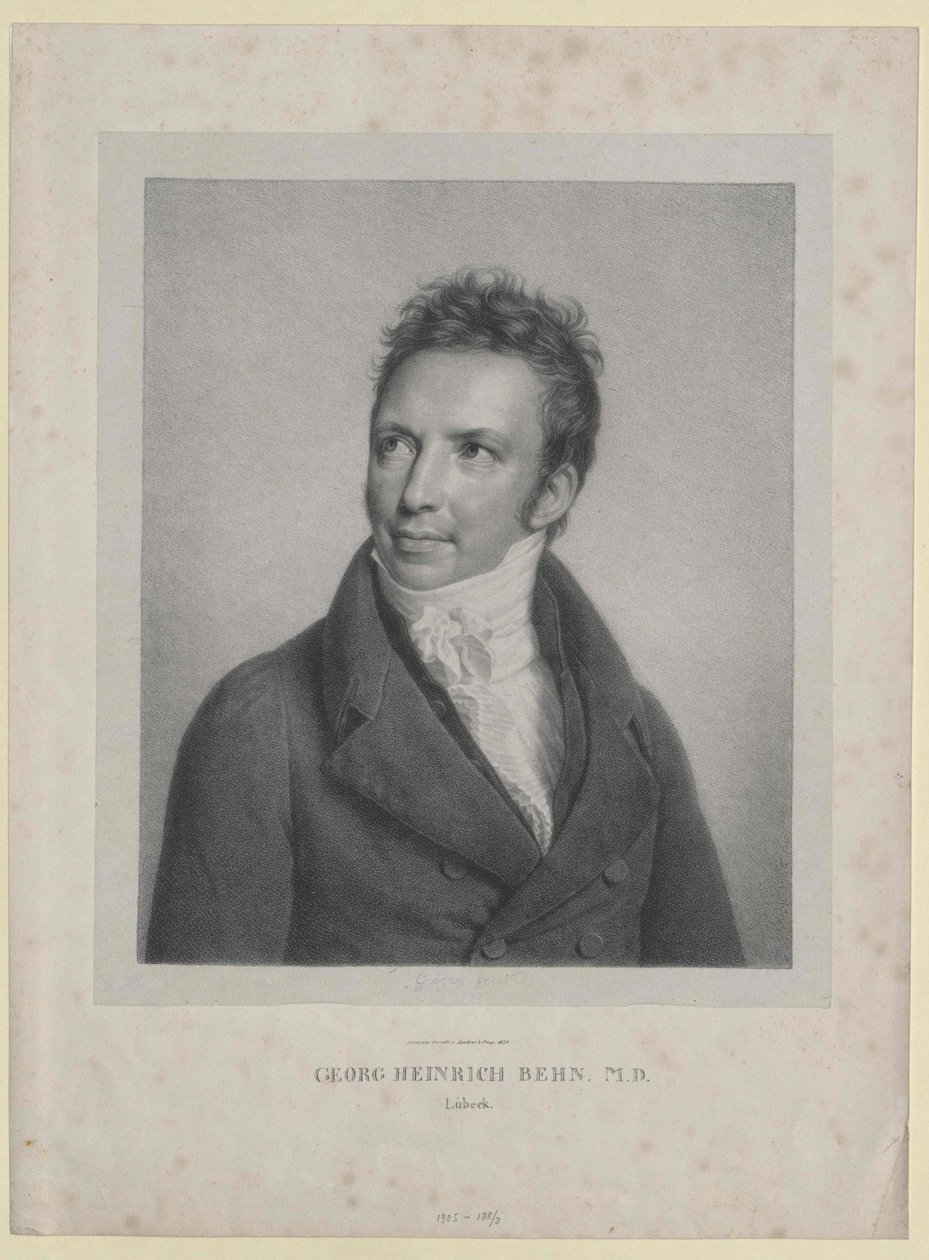 Georg Heinrich Behn (tryk) af Artist Unknown