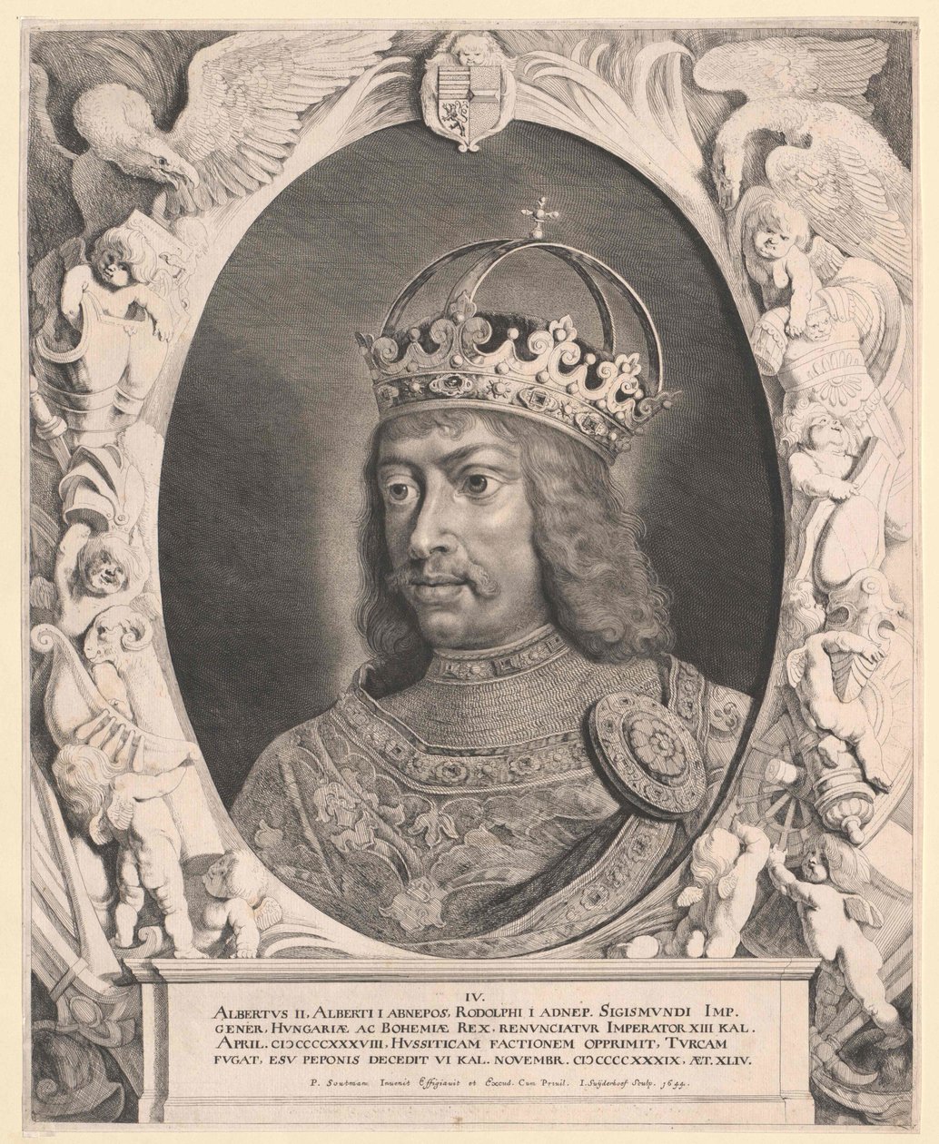 Den tyske konge Albert II (tryk) af Artist Unknown