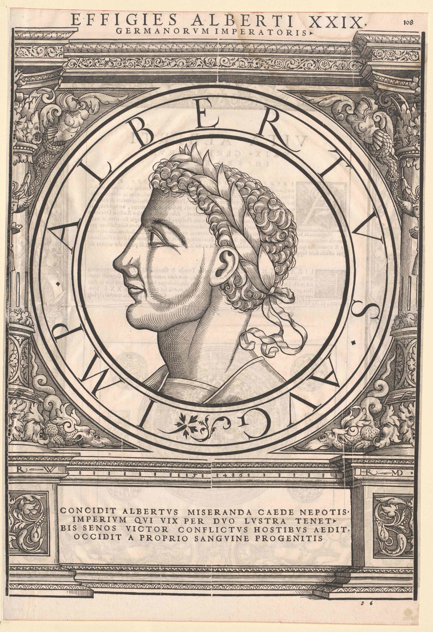 Den tyske konge Albert I (tryk) af Artist Unknown