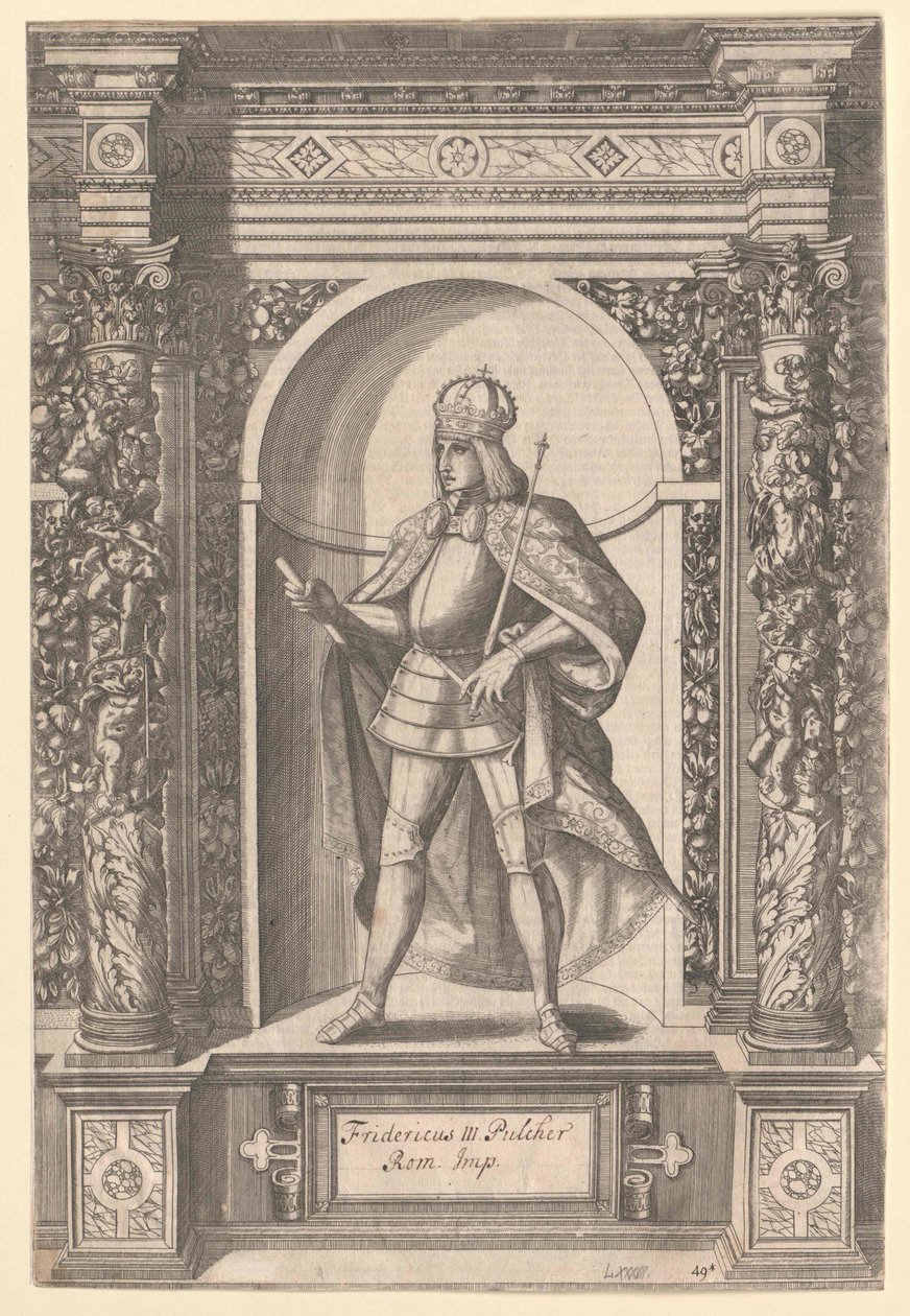 Den tyske konge Frederik den Skønne af Artist Unknown