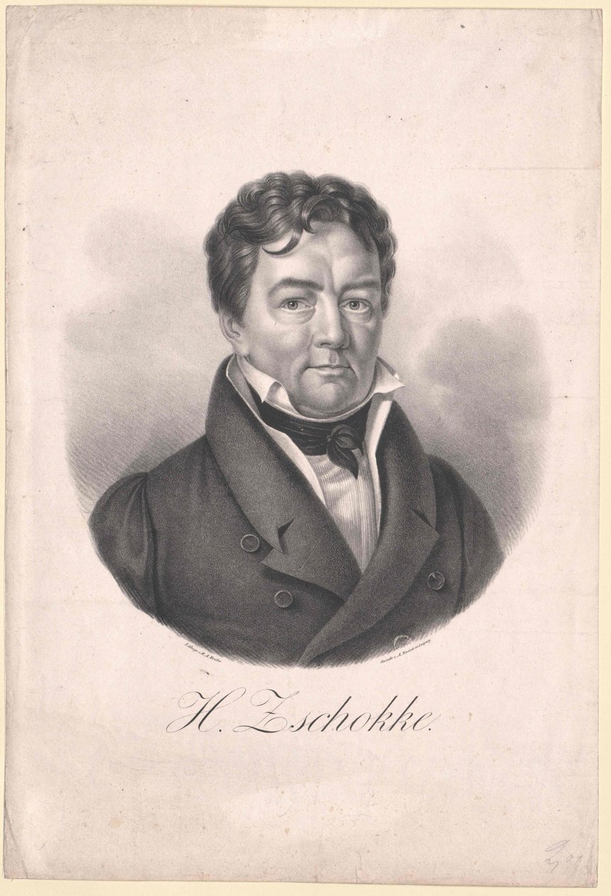 Heinrich Zschokke (tryk) af Artist Unknown